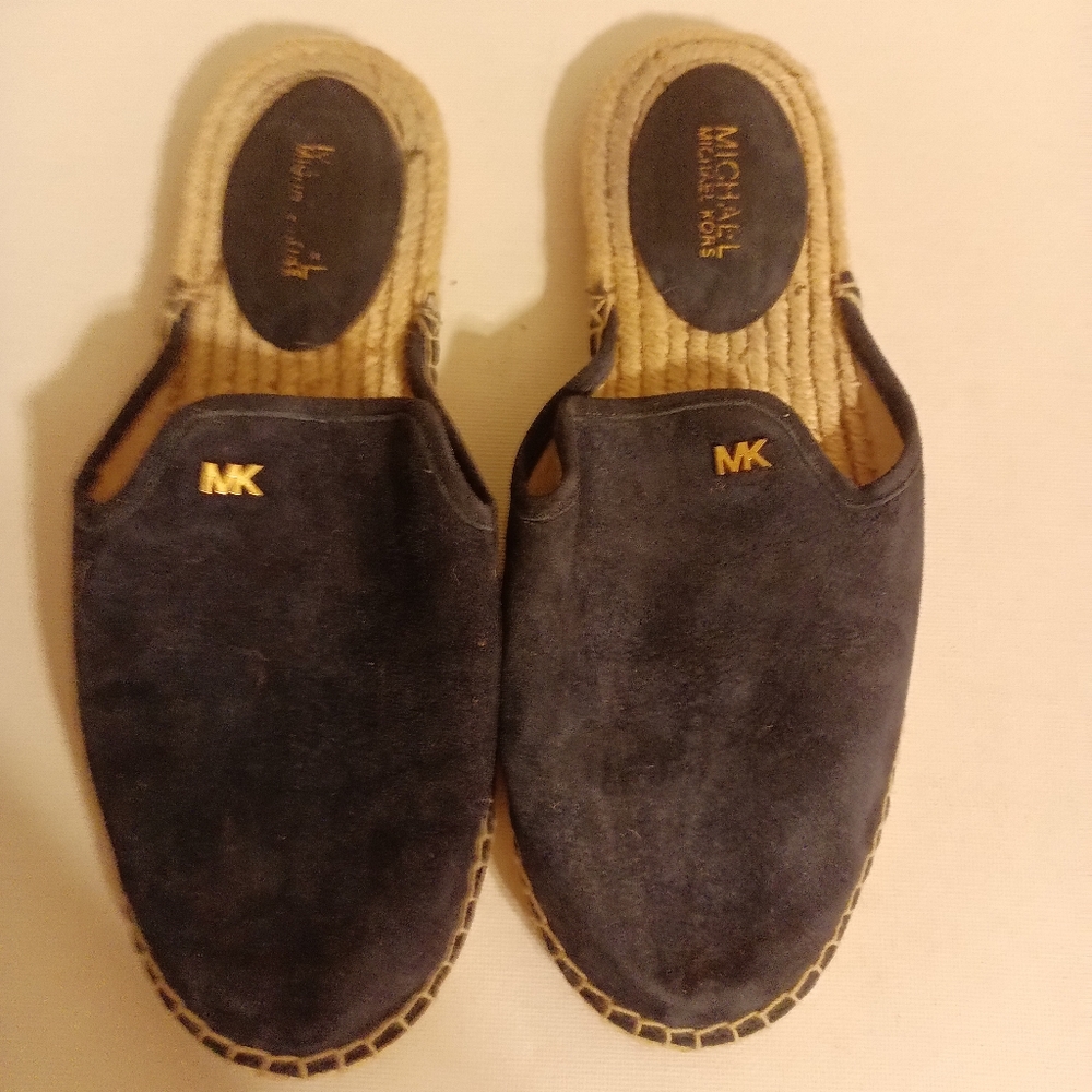 Michael Kors dark blue suede loafers size 7